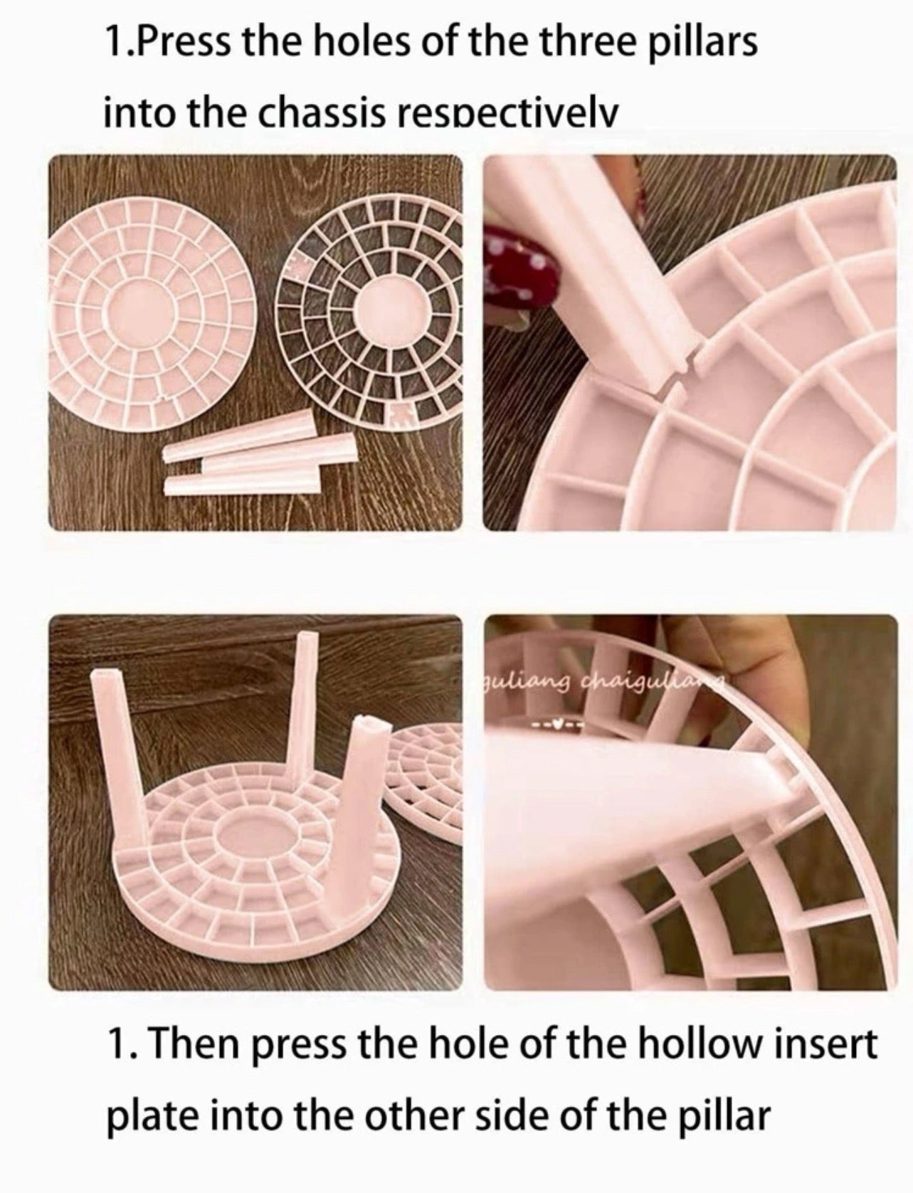 Pink Makeup Brush Organizer