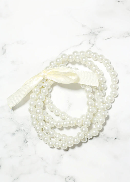 Classic Pearl Bracelet Set