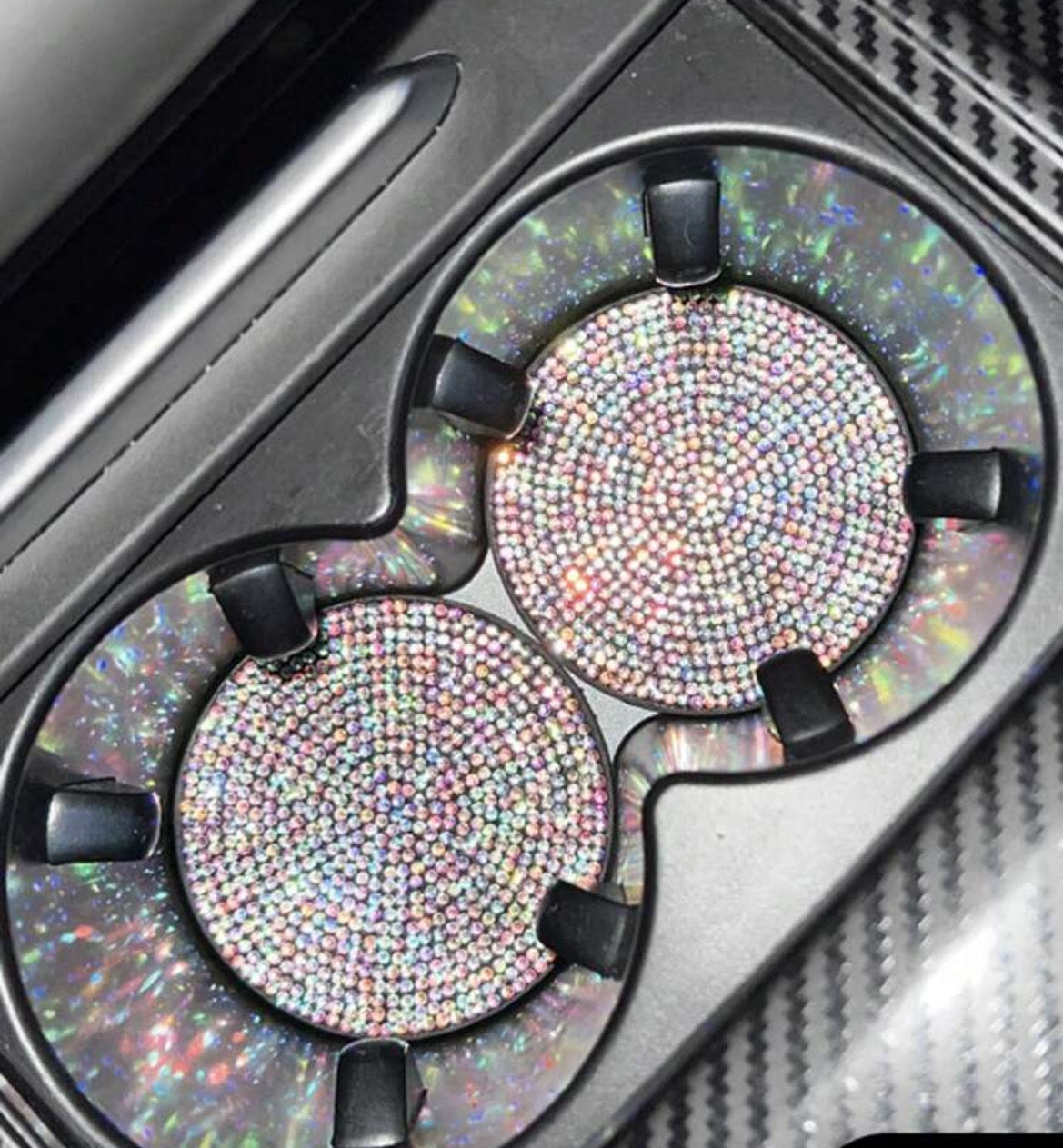 Rhinestone Car Coasters