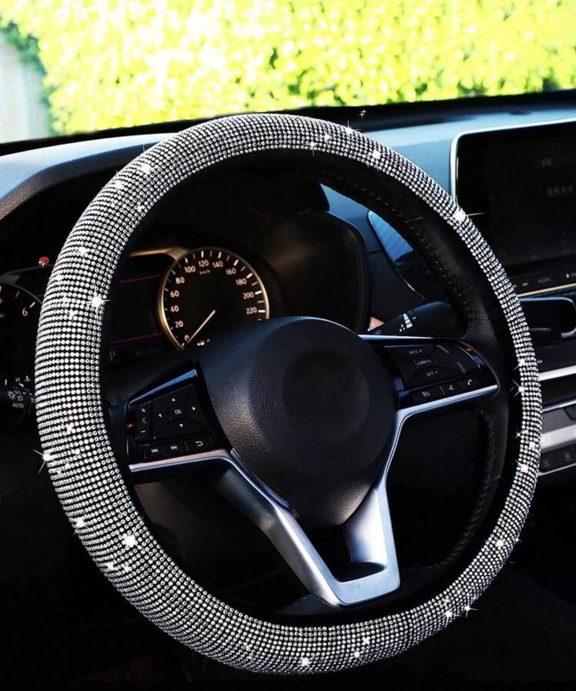 Rhinestone Steering Wheel Cover