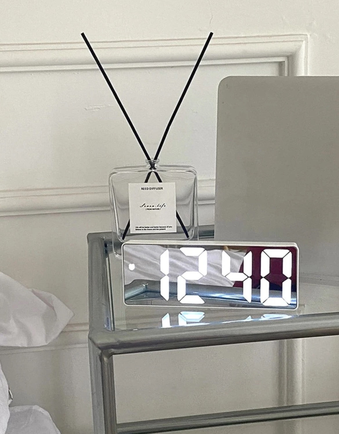 LED Mirror Clock