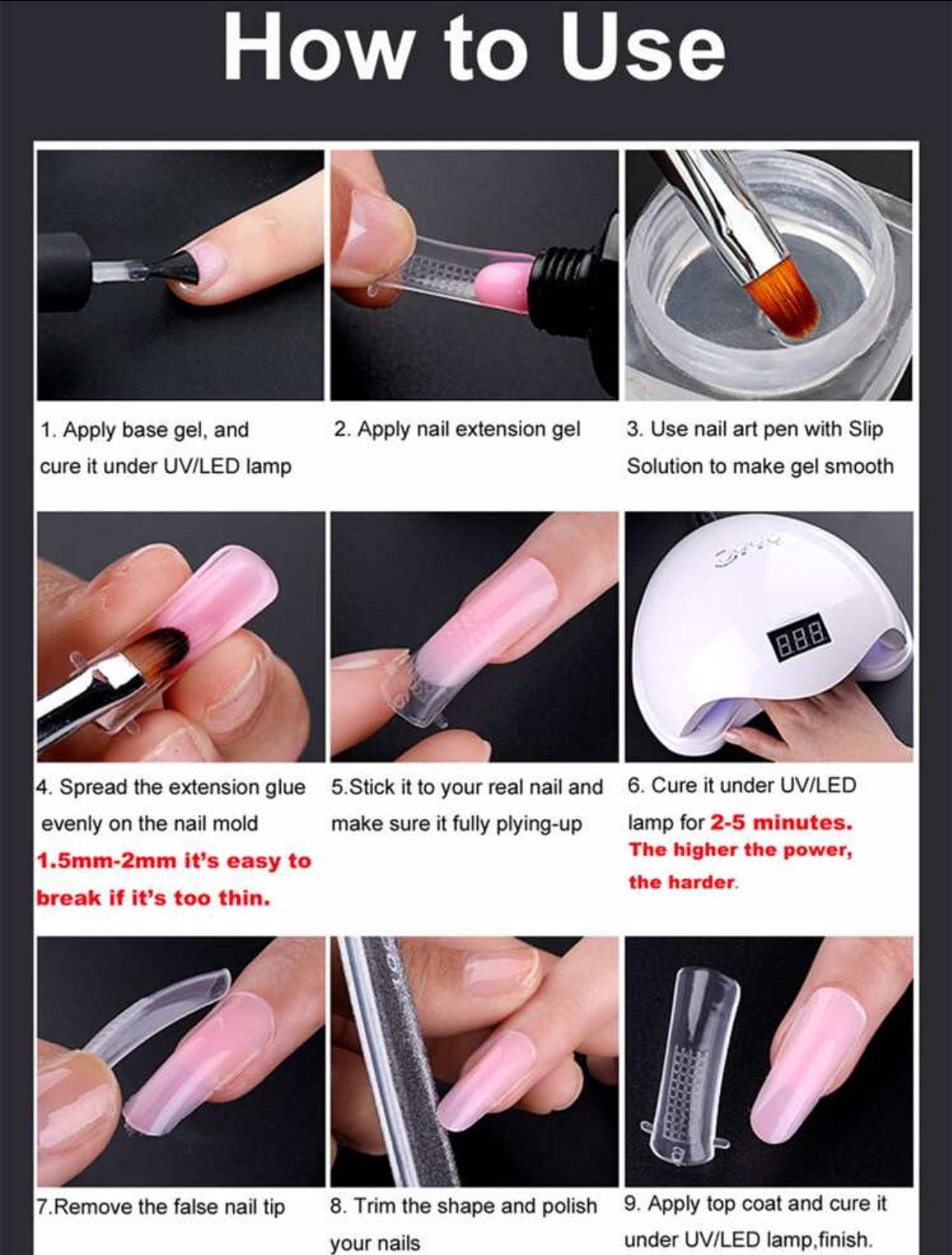 25PC Acrylic Nude Nail Kit