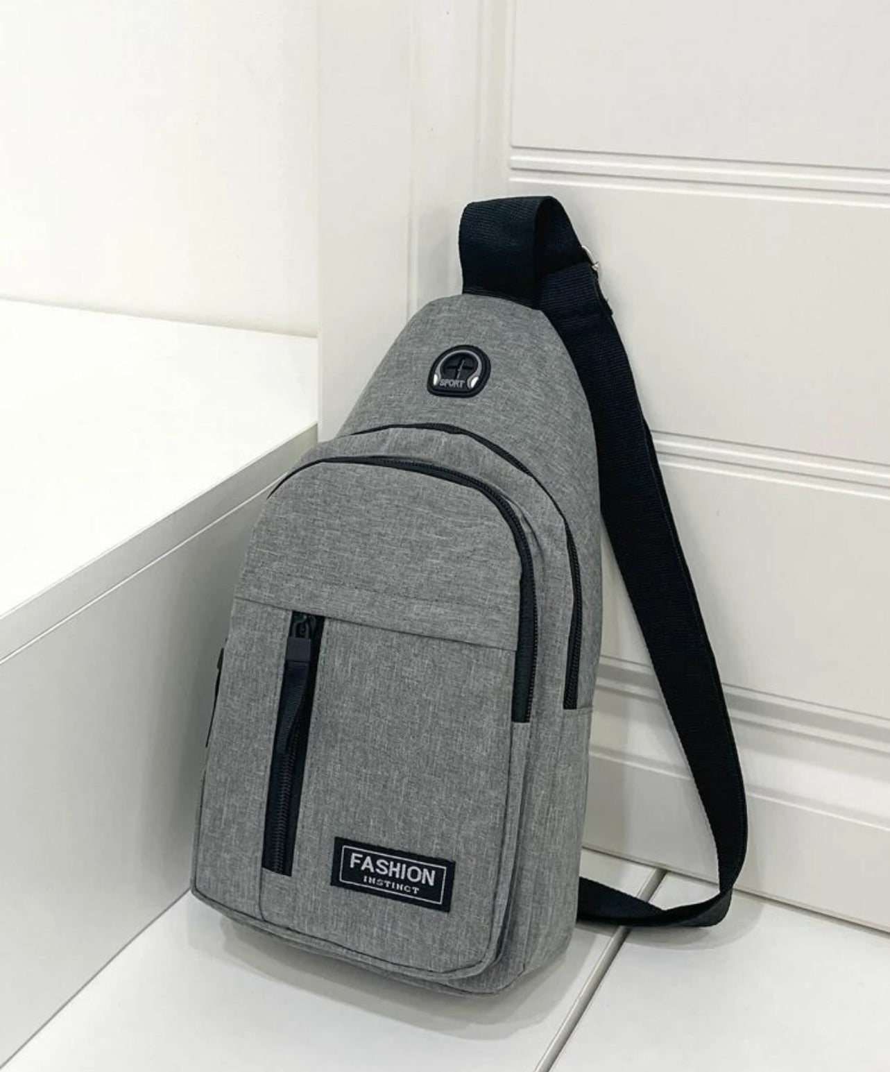 Grey Crossbody Bag