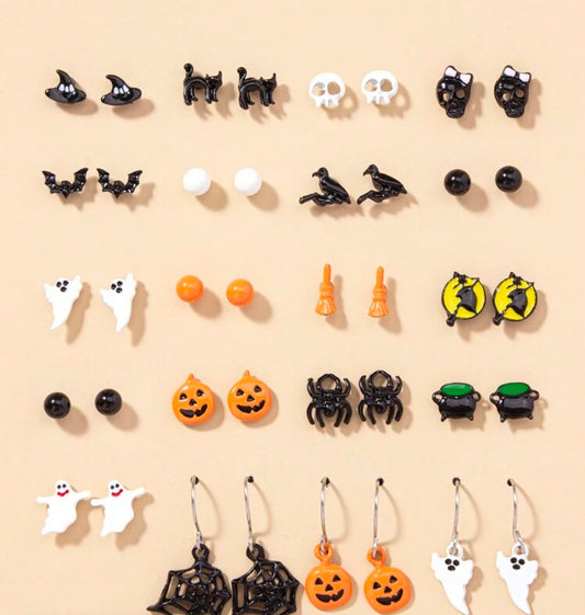 20pk Halloween Earrings