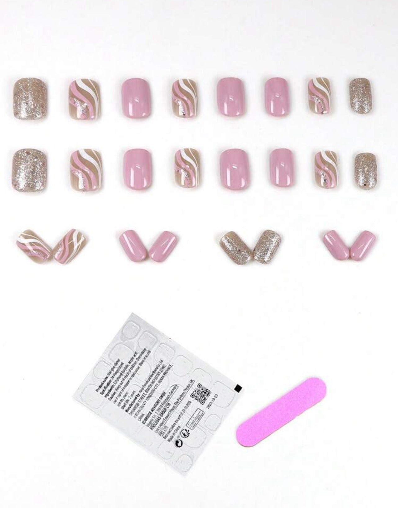 Pink Ladies Nail Kit ( Short)