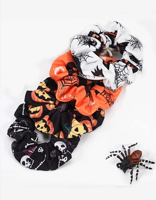 4pk Halloween Scrunchies