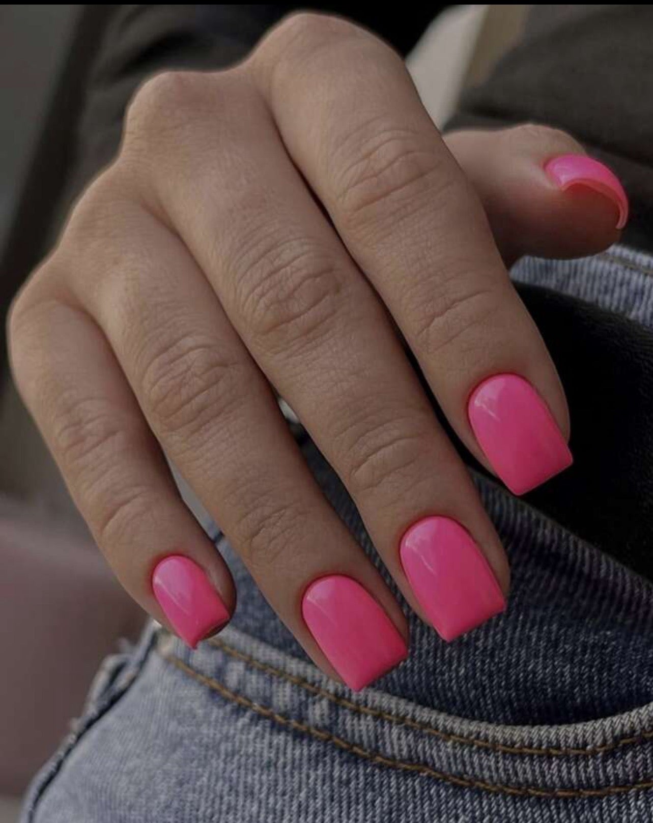 Hot Pink Nail Kit (Short)