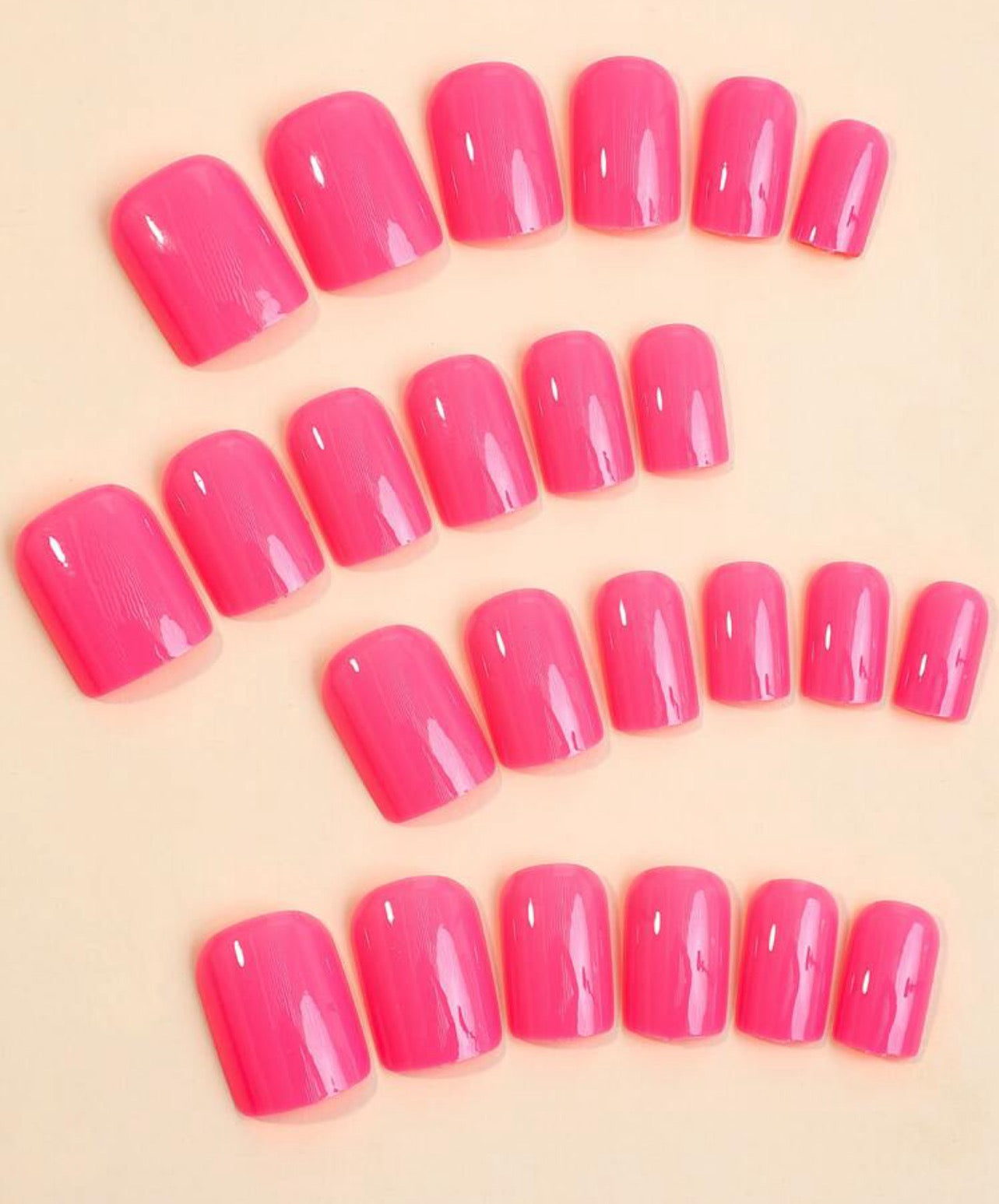 Hot Pink Nail Kit (Short)