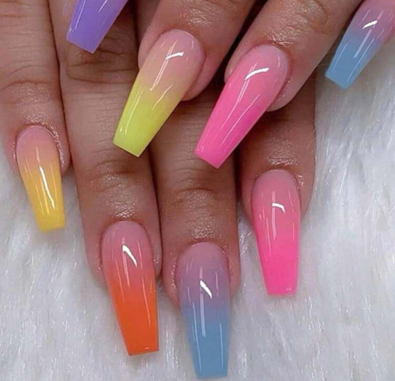 Rainbow Nail Kit (Long)