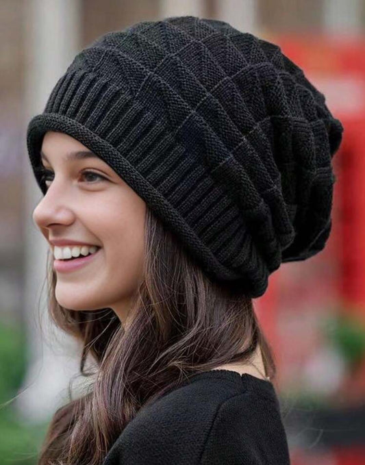 Black Knitted Beanie