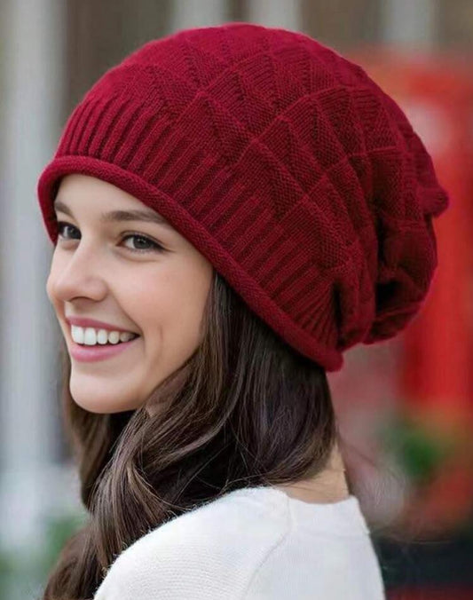 Red Knitted Beanie