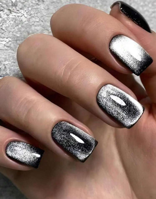 Black Marble Nail Kit (Medium)