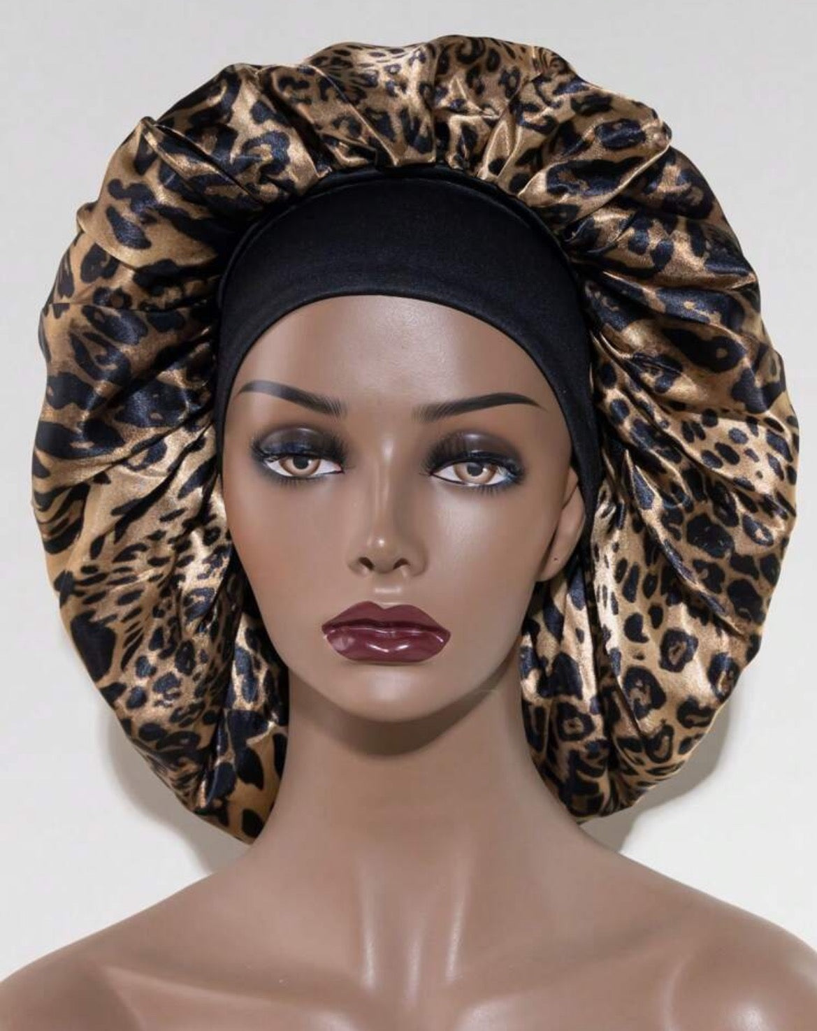 Leopard Silk Bonnet