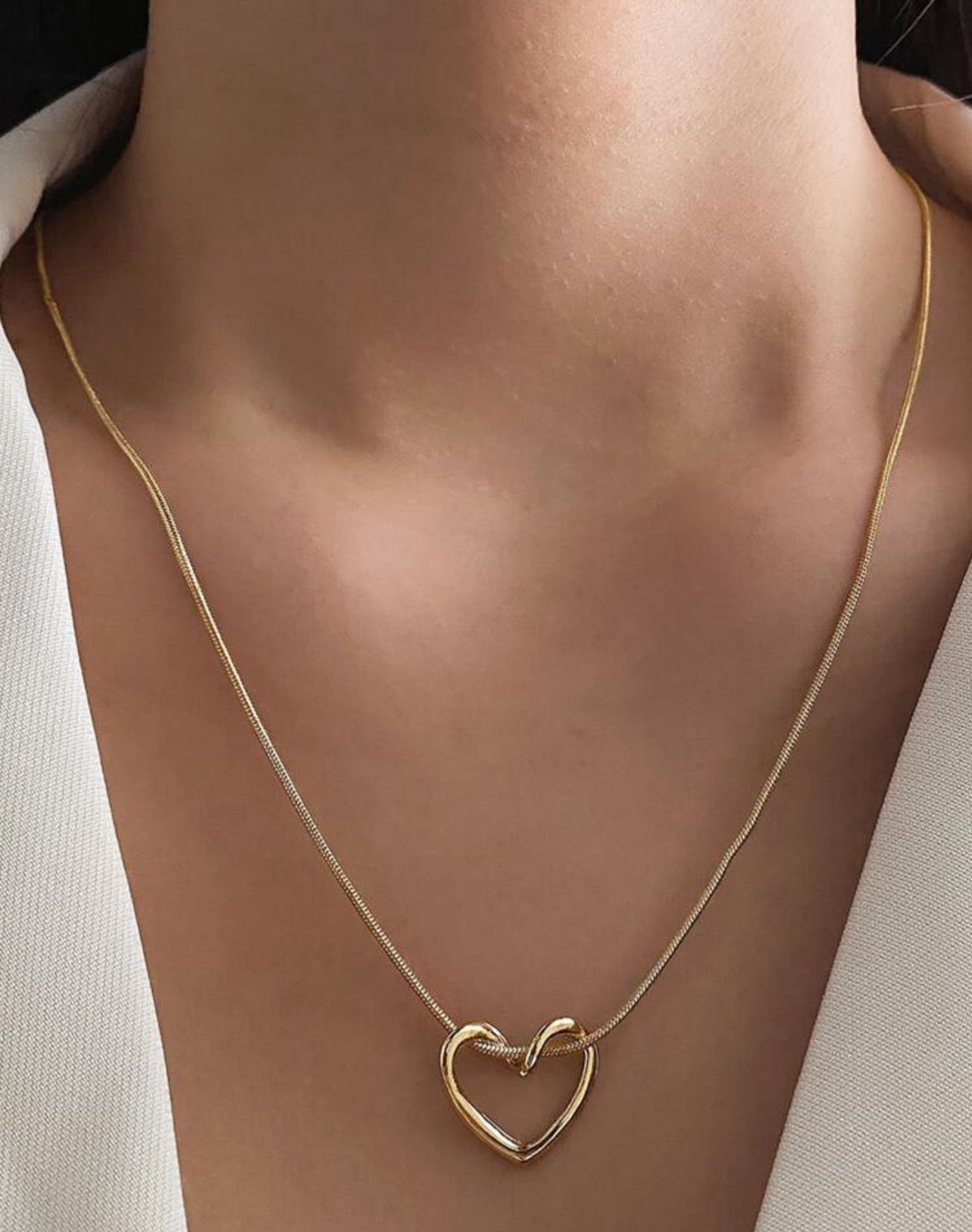 Floating Heart Necklace