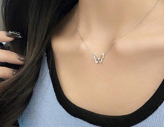 Floating Butterfly Necklace