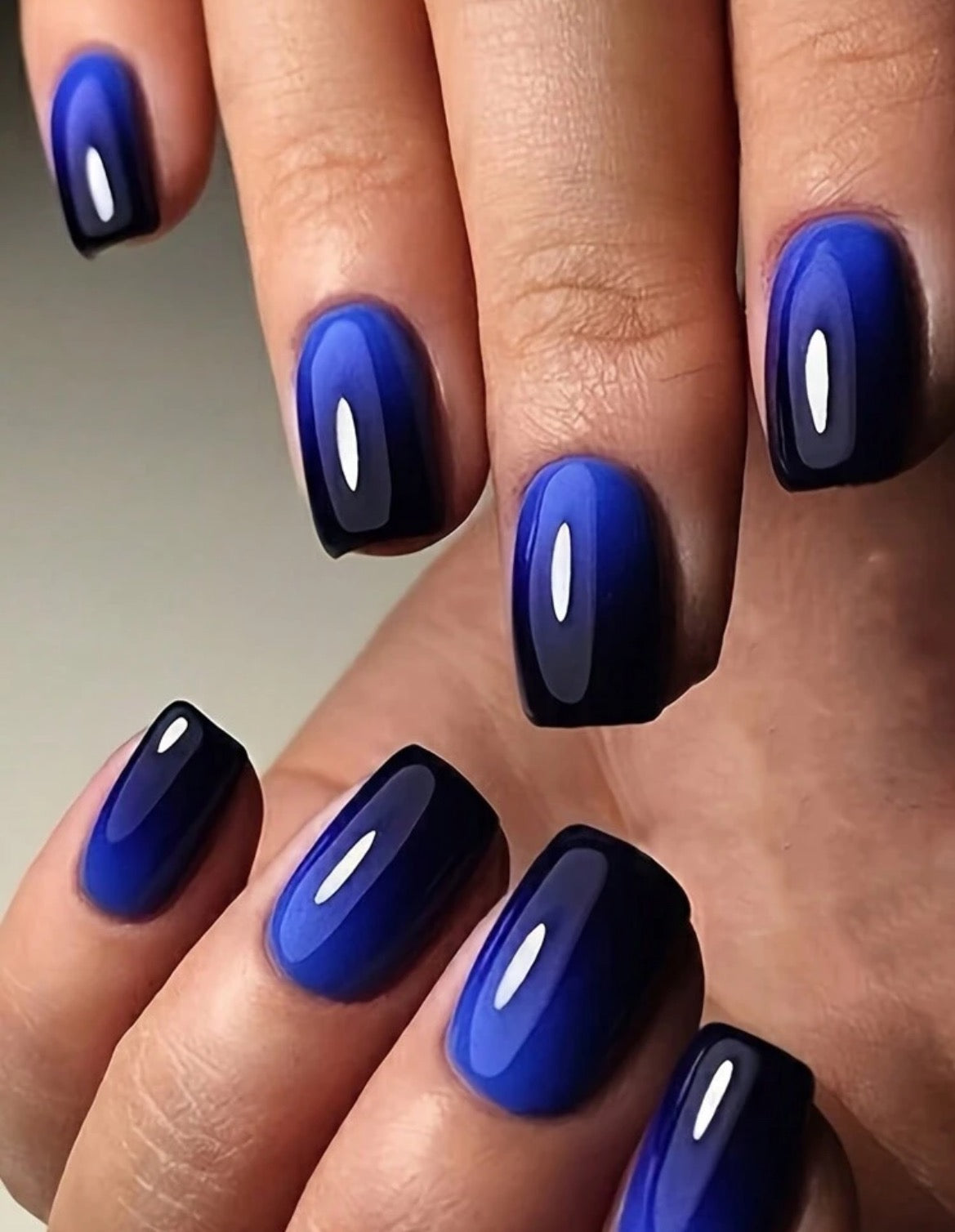 Blue- Black Ombré Nail Kit (Medium)