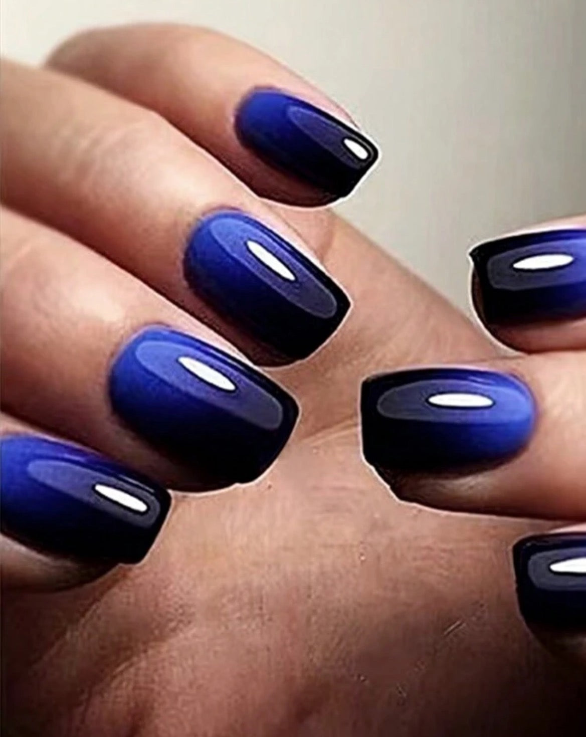 Blue- Black Ombré Nail Kit (Medium)