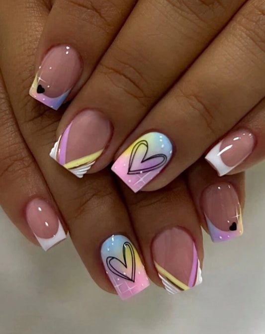 Cotton Candy Delight Nail Kit (Short)