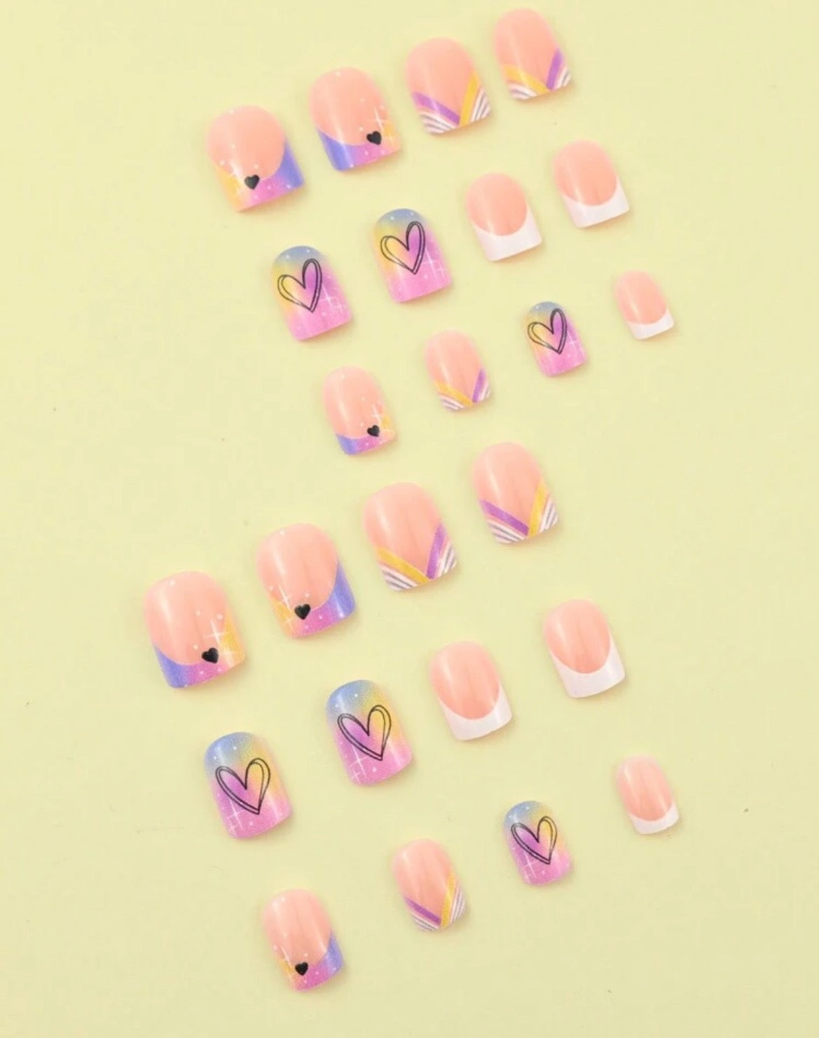 Cotton Candy Delight Nail Kit (Short)