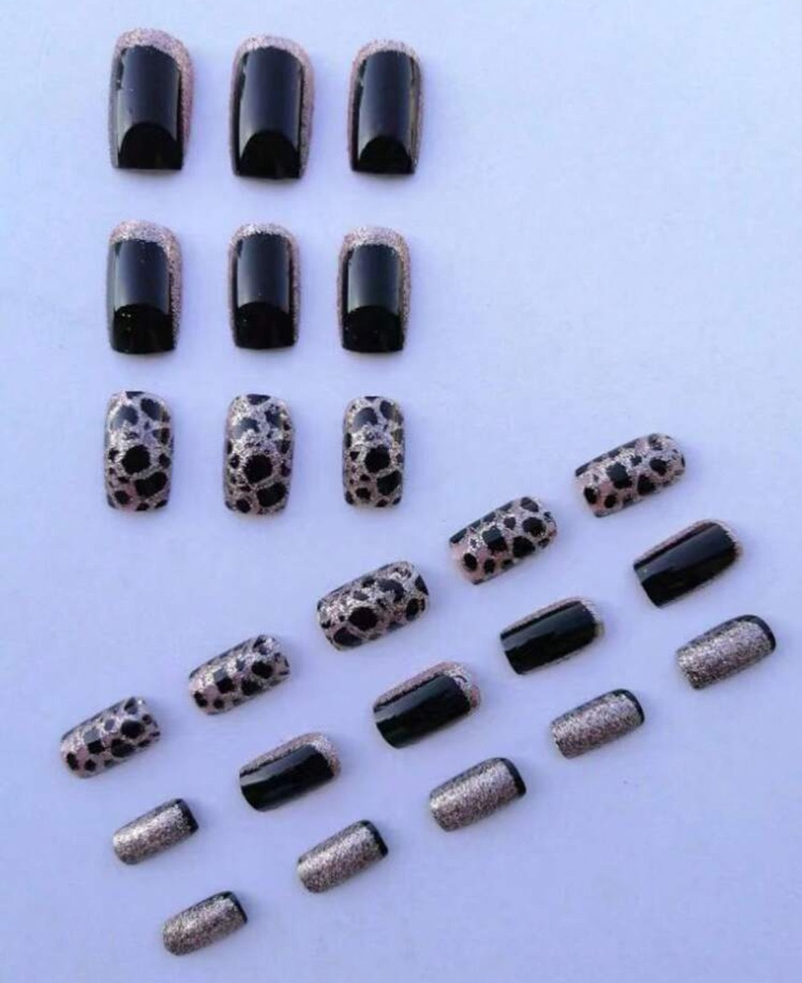 Leopard Bling Nail Kit (Medium)