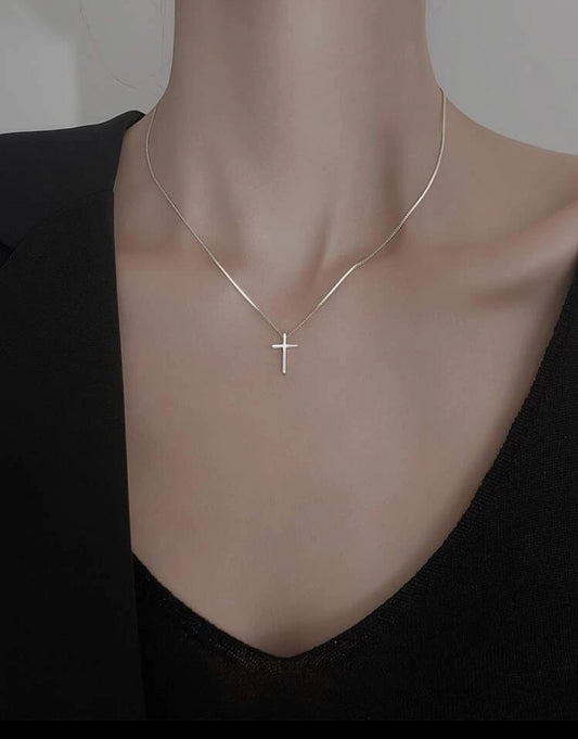 Silver Cross Necklace