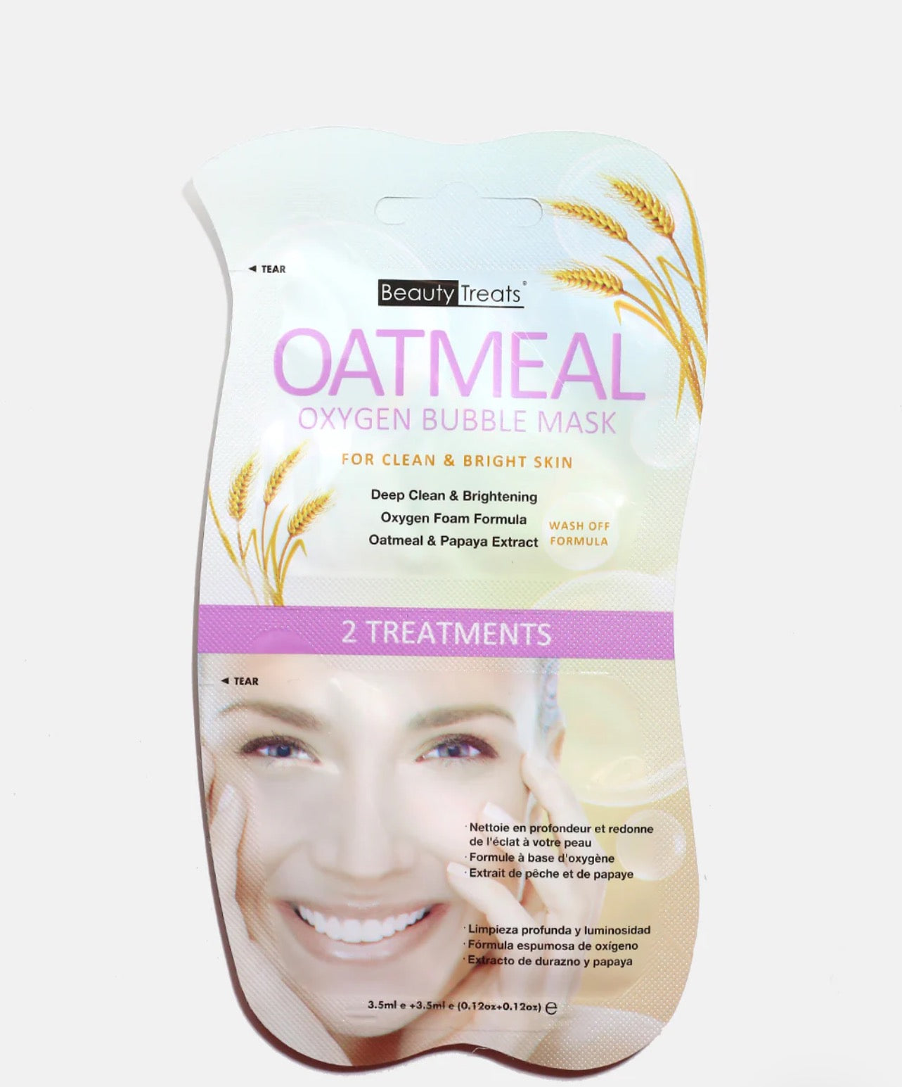 Oatmeal Oxygen Bubble Mask