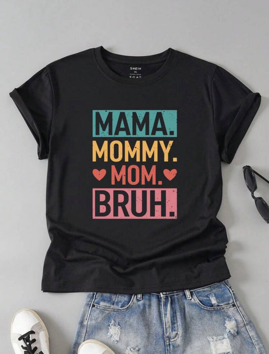 Mama•Mommy• Mom•BRUH Tee (Curvy)